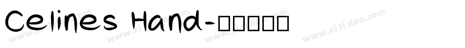 Celines Hand字体转换